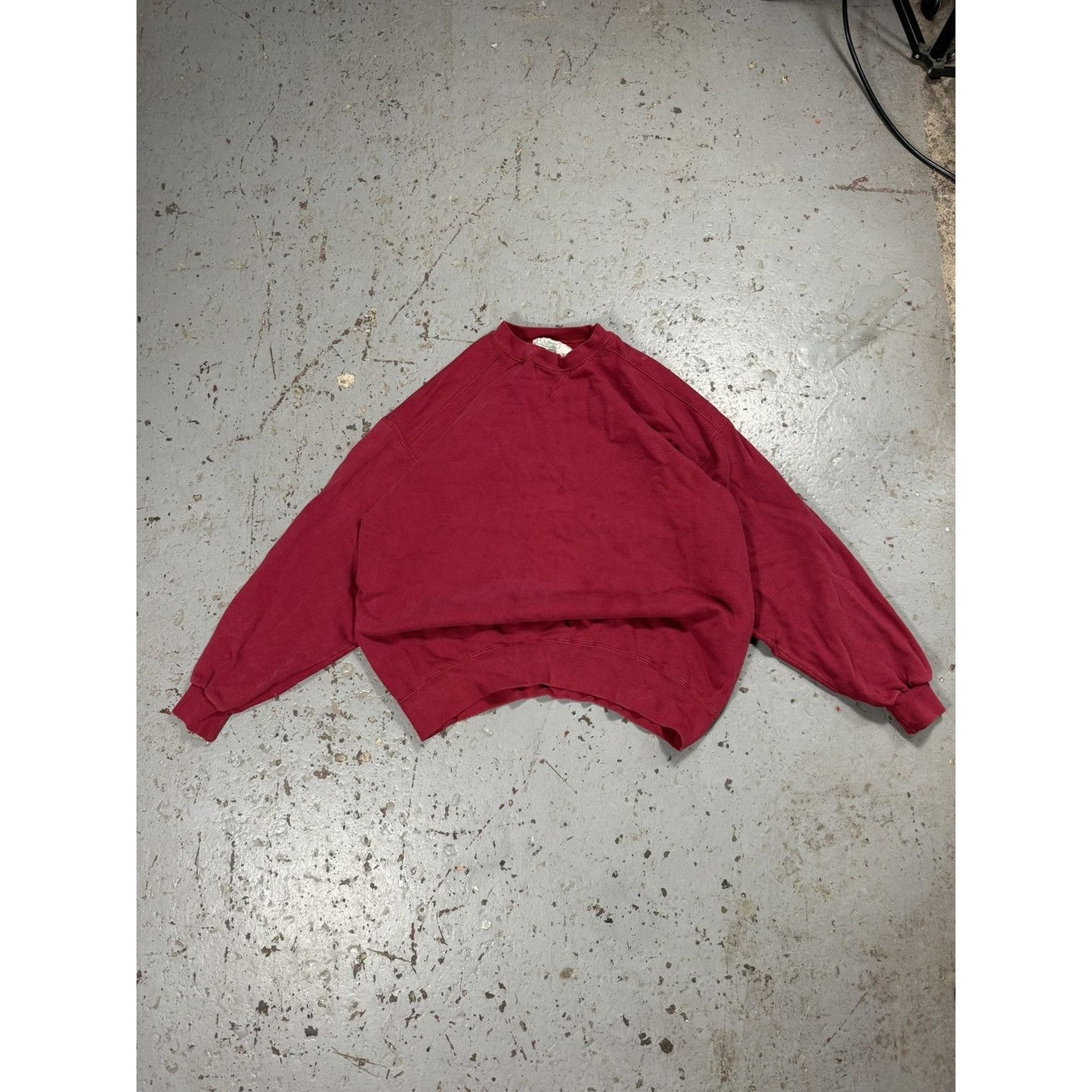Vintage LL Bean Burgundy Blank Crewneck