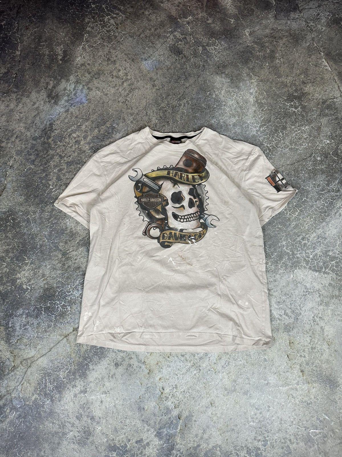 Vintage Thrashed Harley Davidson Casablanca Tee