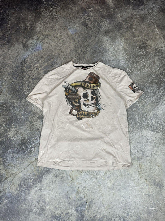 Vintage Thrashed Harley Davidson Casablanca Tee