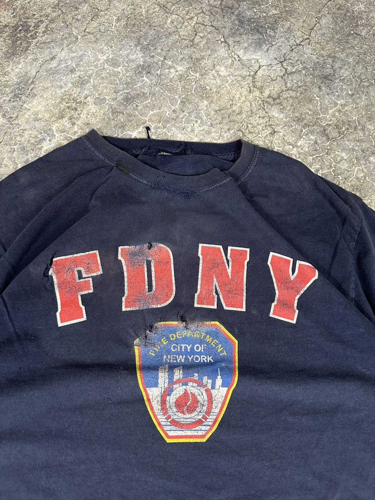 Vintage New York Fire Department Thrashed Tee