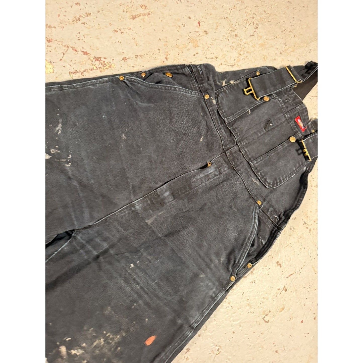 Vintage Dickies Black Denim Painter Overalls