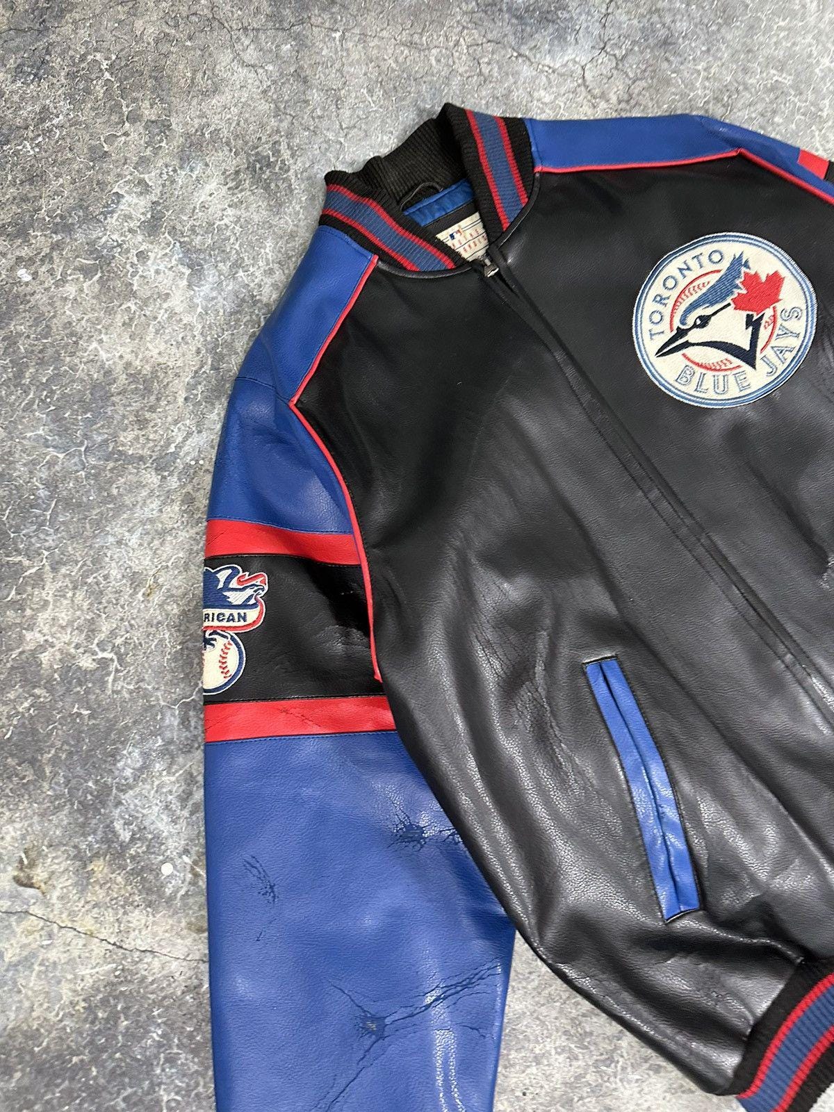 Vintage Distressed Toronto Blue Jays Varsity Jacket