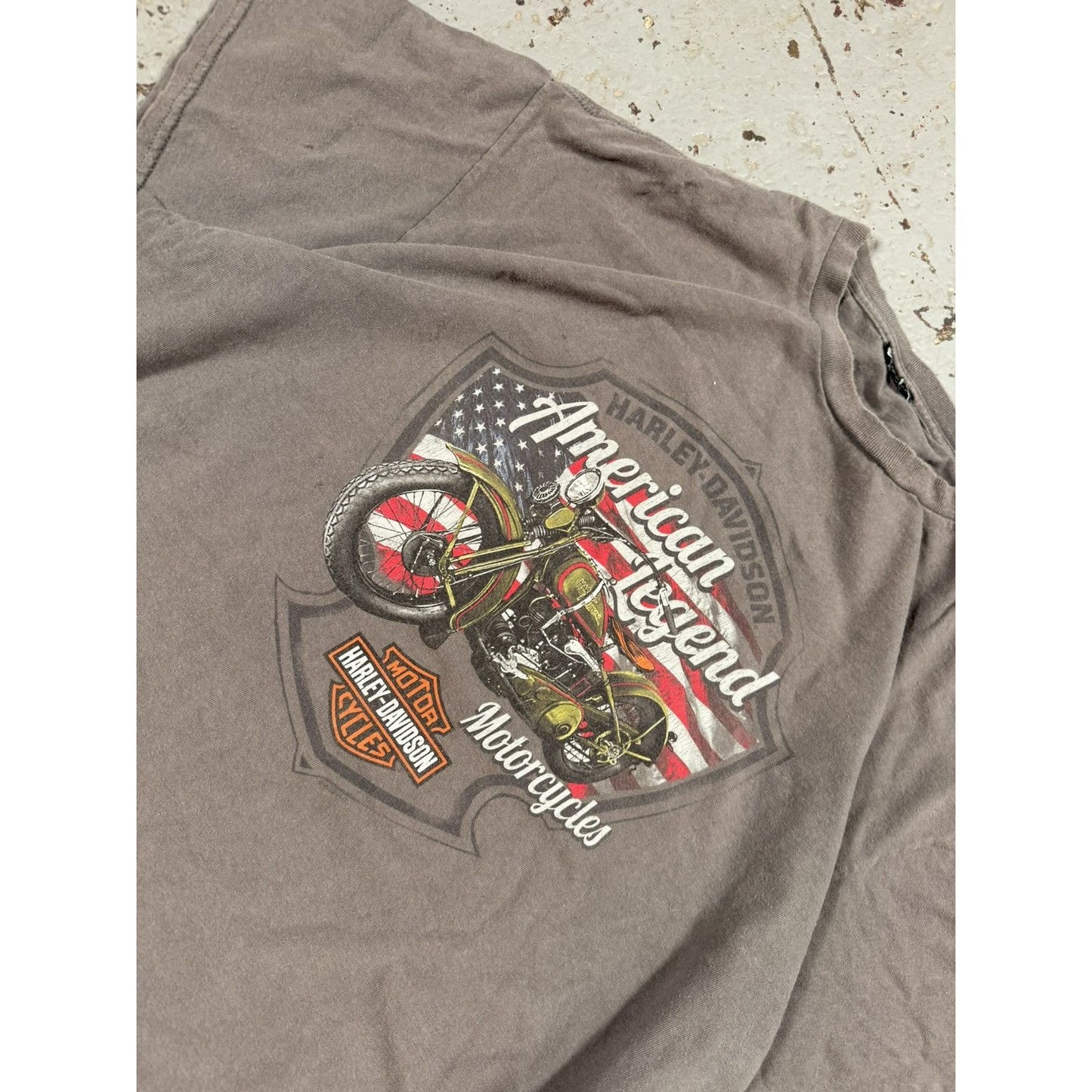 Vintage Thrashed Faded Harley Davidson Biker Tee Distressed