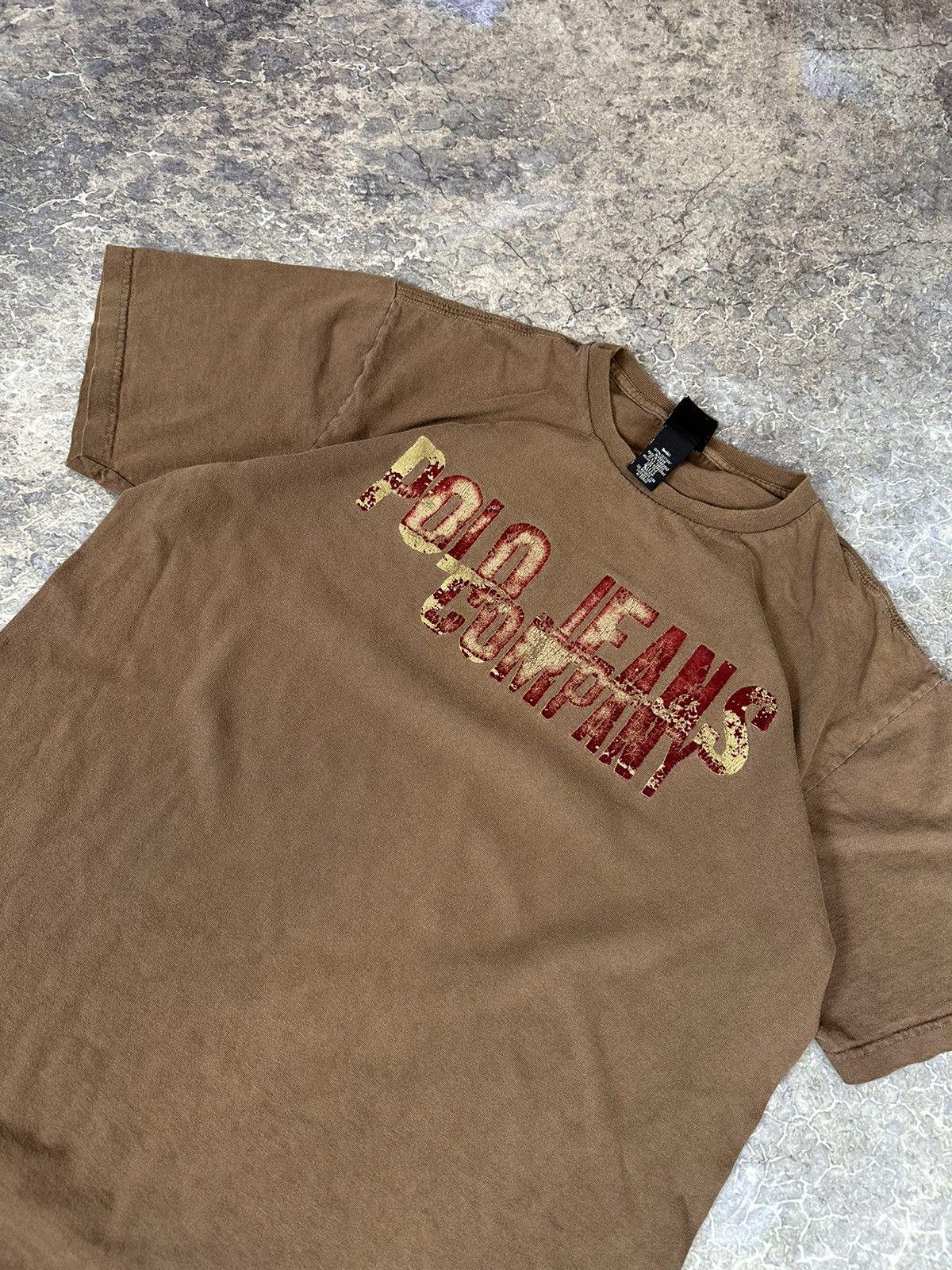 Vintage Distressed Perfect Fit Brown Polo Tee