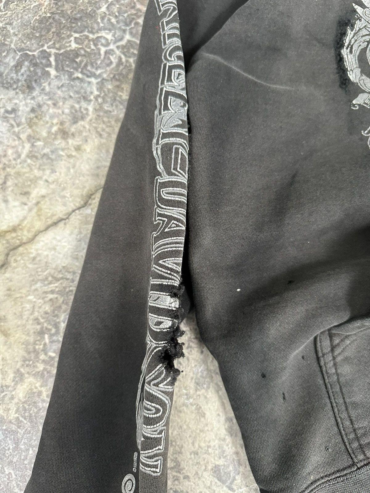 Vintage Thrashed Harley Davidson Skull Hoodie