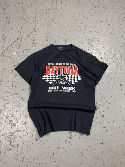 Vintage Faded 1991 Daytona Bike Week Single Stitch Tee