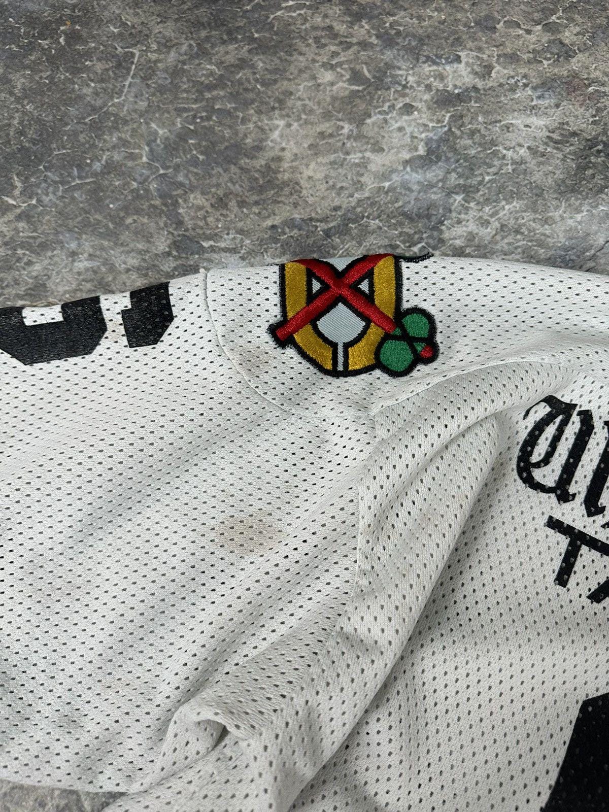 Vintage Black Hawks Thrashed Mesh Jersey