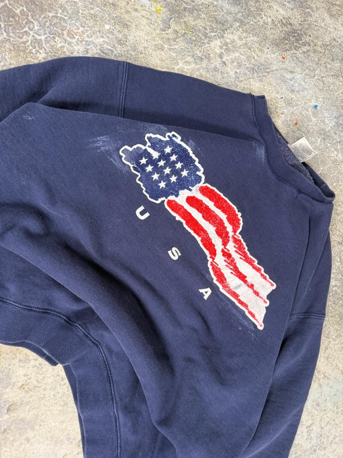 Vintage America Flag Sweatshirt