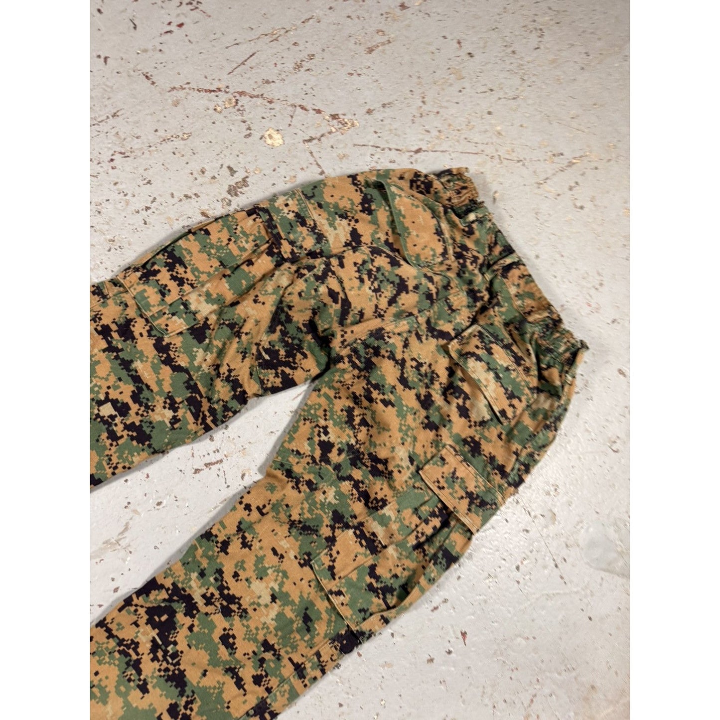 Vintage Digital Pixel Camo Cargo Military Pants