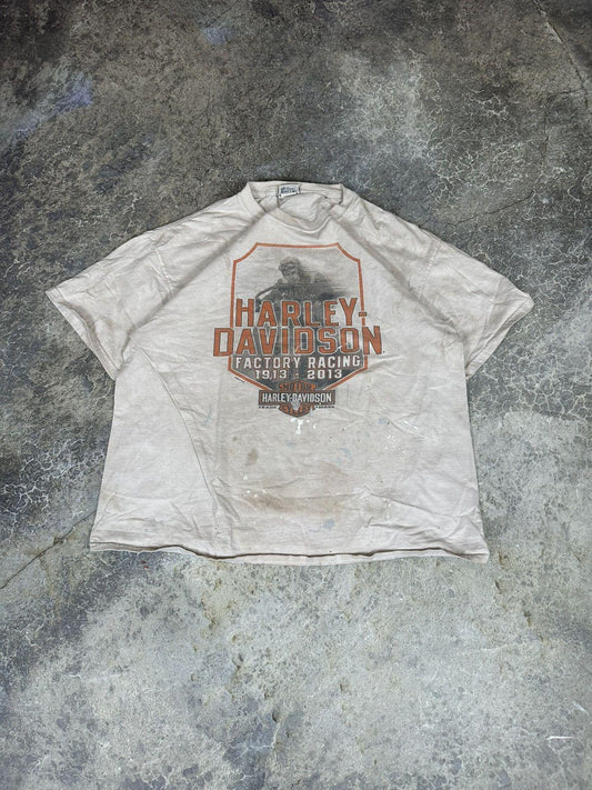 Vintage Thrashed Harley Davidson Army Tee