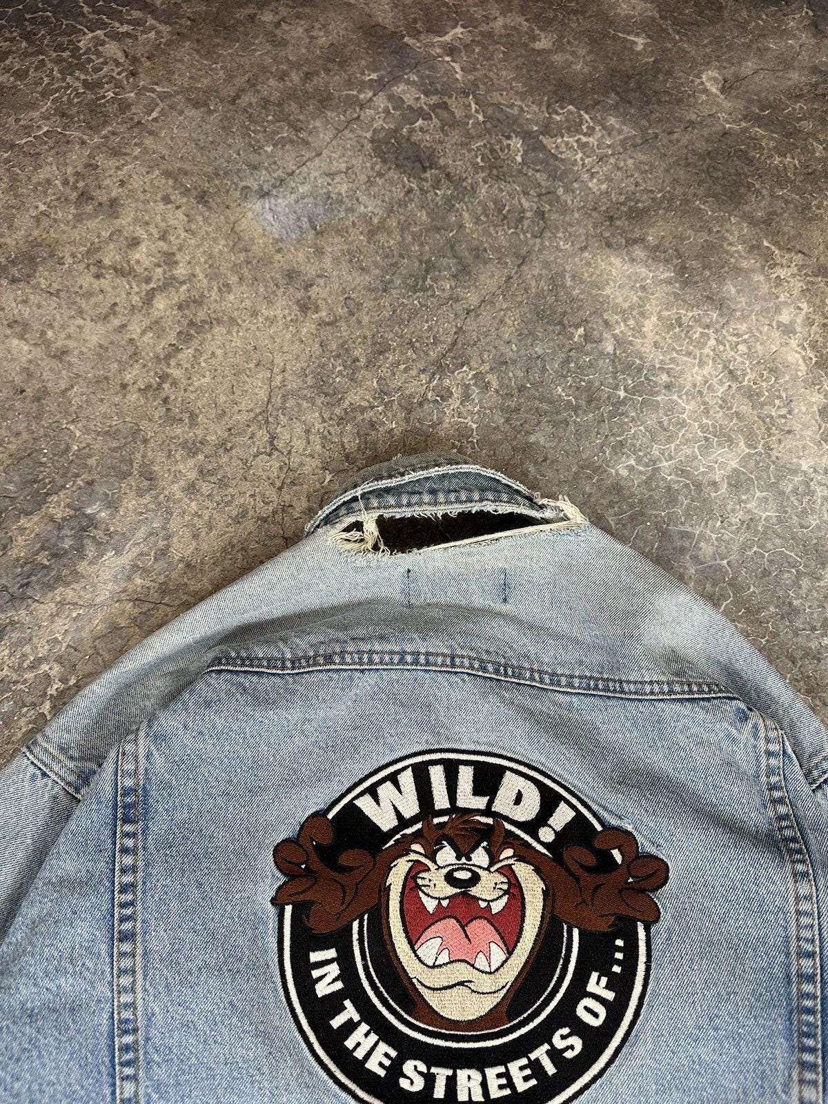 Vintage Distressed Taz Denim Jacket