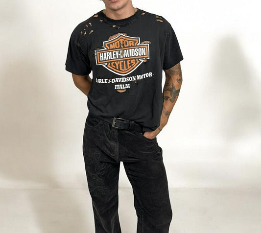 Vintage Thrashed Harley Davidson Italia
