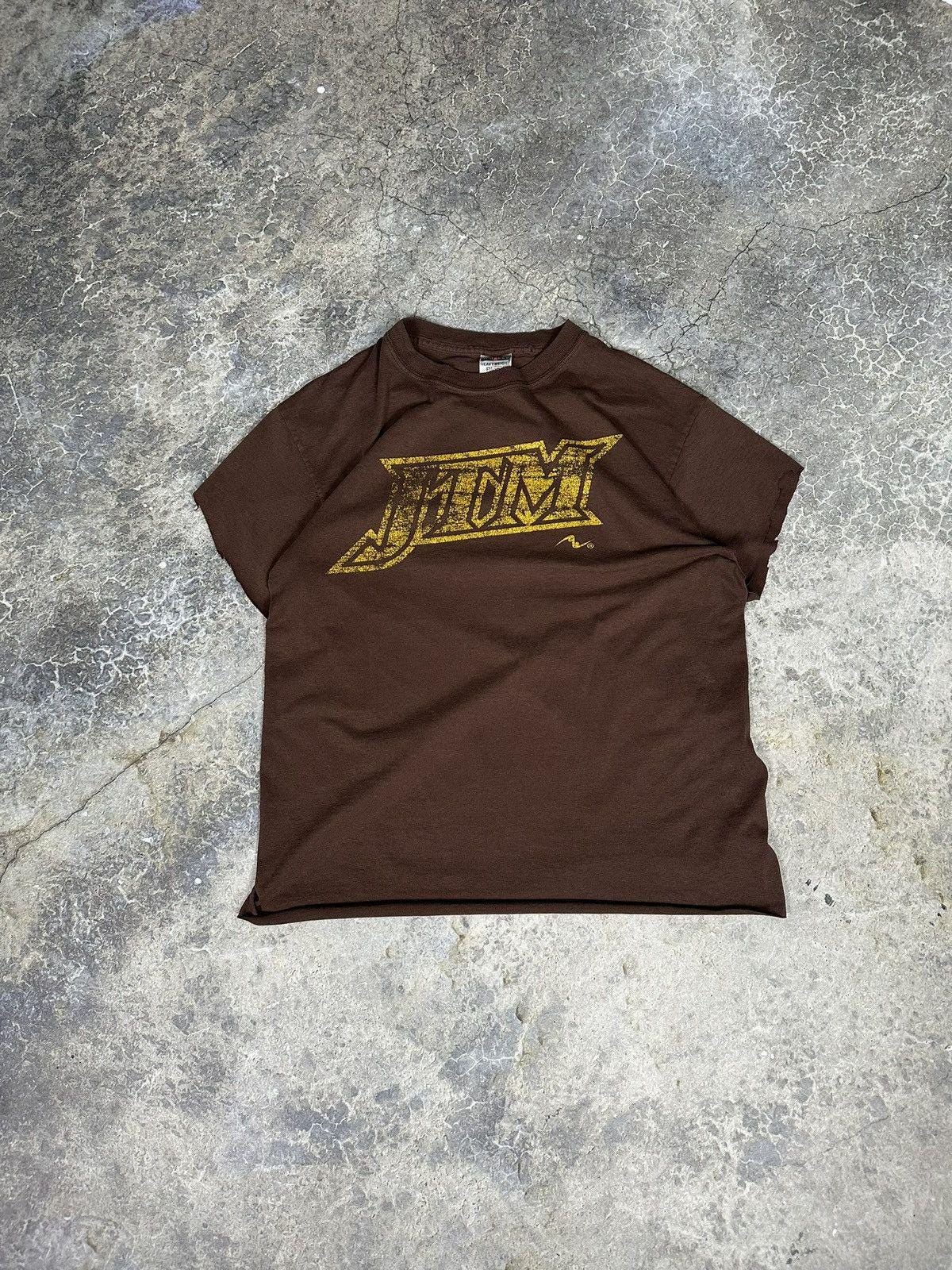 Vintage Mocha Brown Jdm Cropped Tee