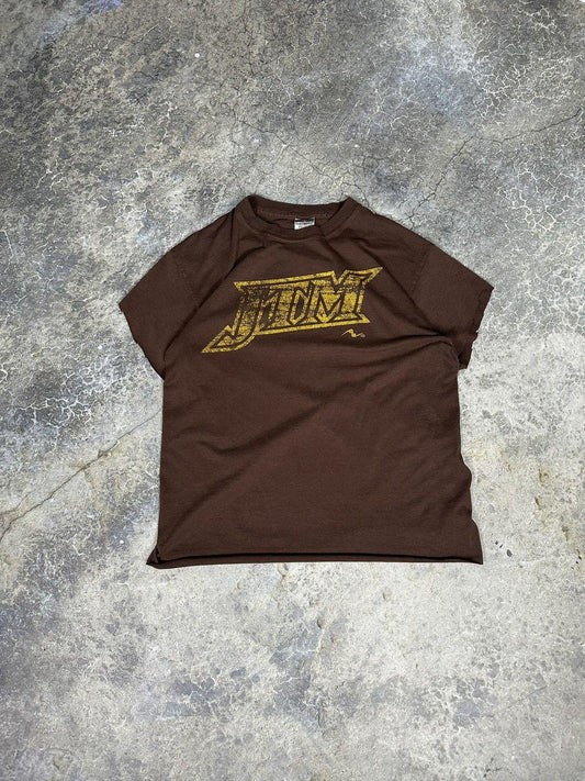 Vintage Mocha Brown Jdm Cropped Tee