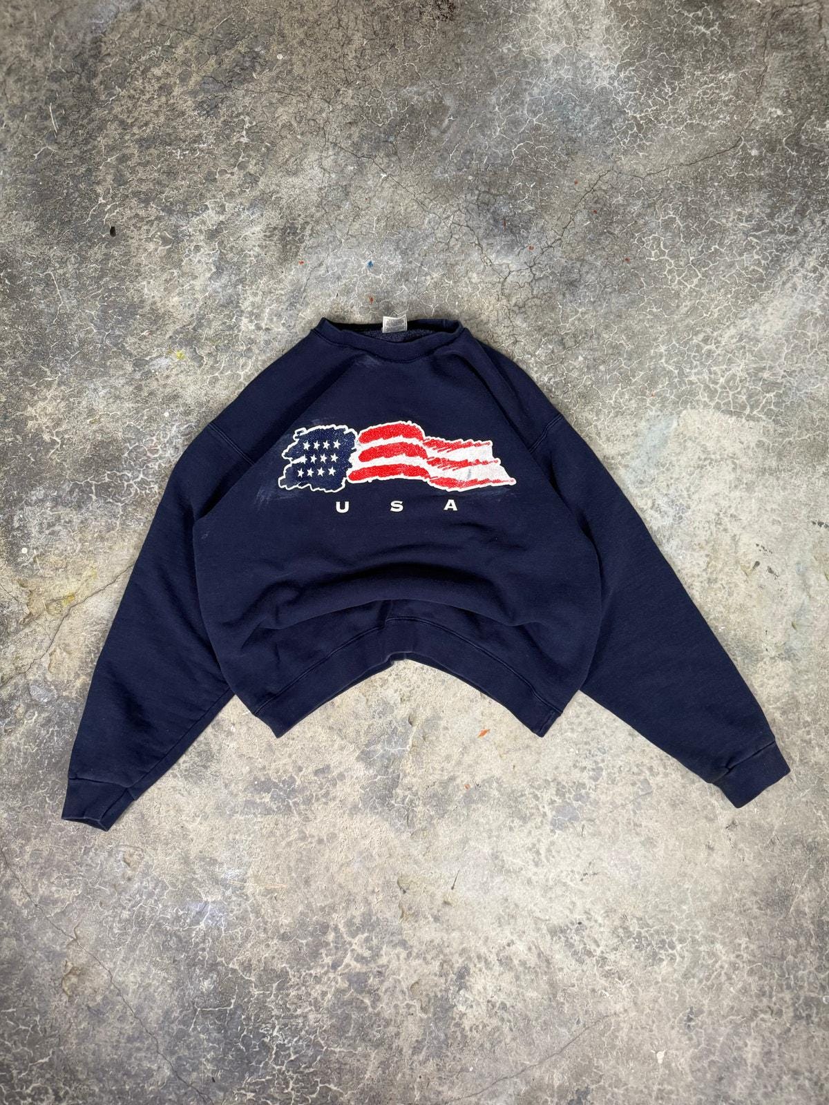 Vintage America Flag Sweatshirt
