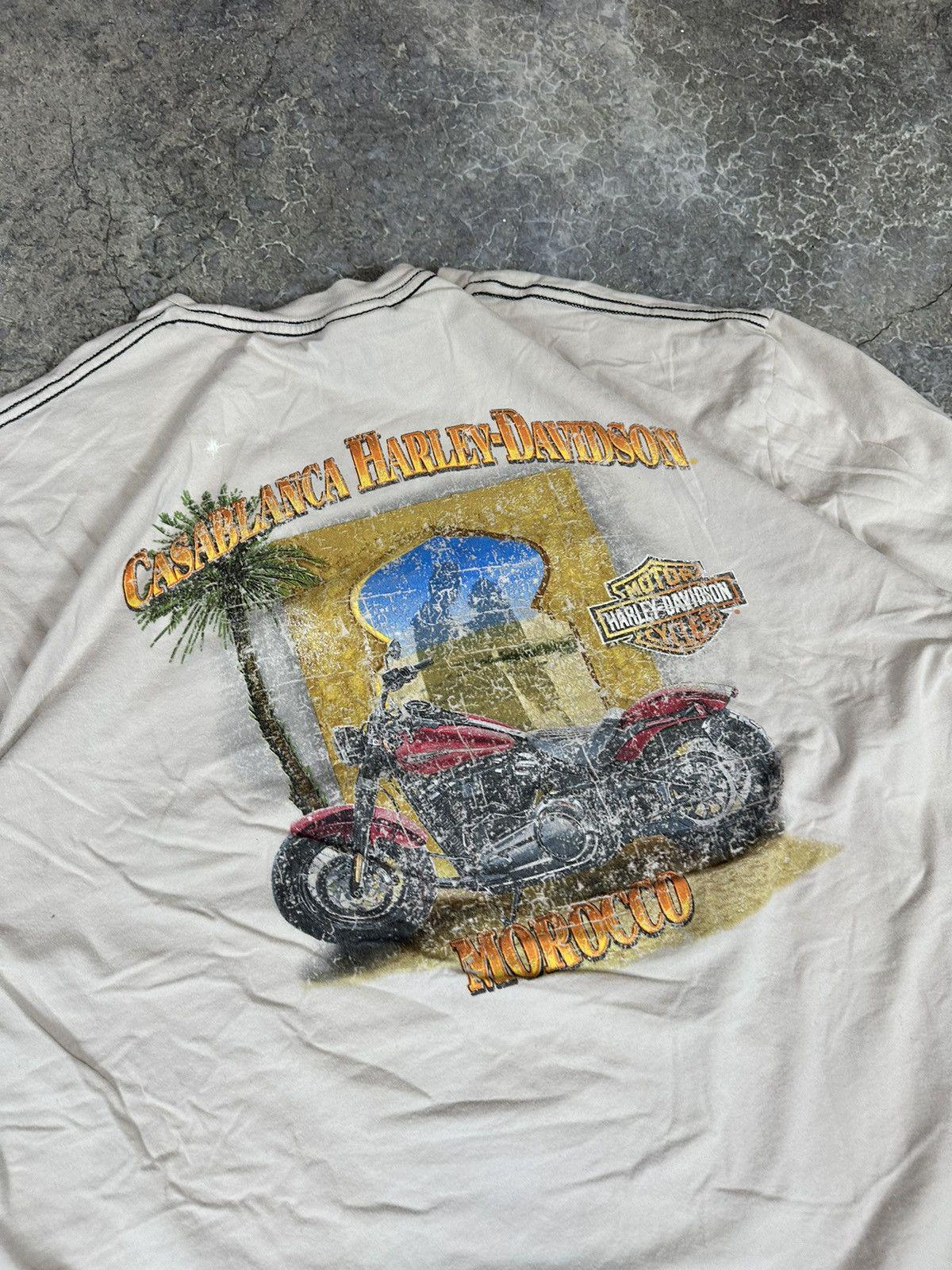 Vintage Thrashed Harley Davidson Casablanca Tee