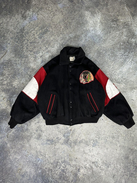 Vintage Chicago Blackhawks varsity jacket