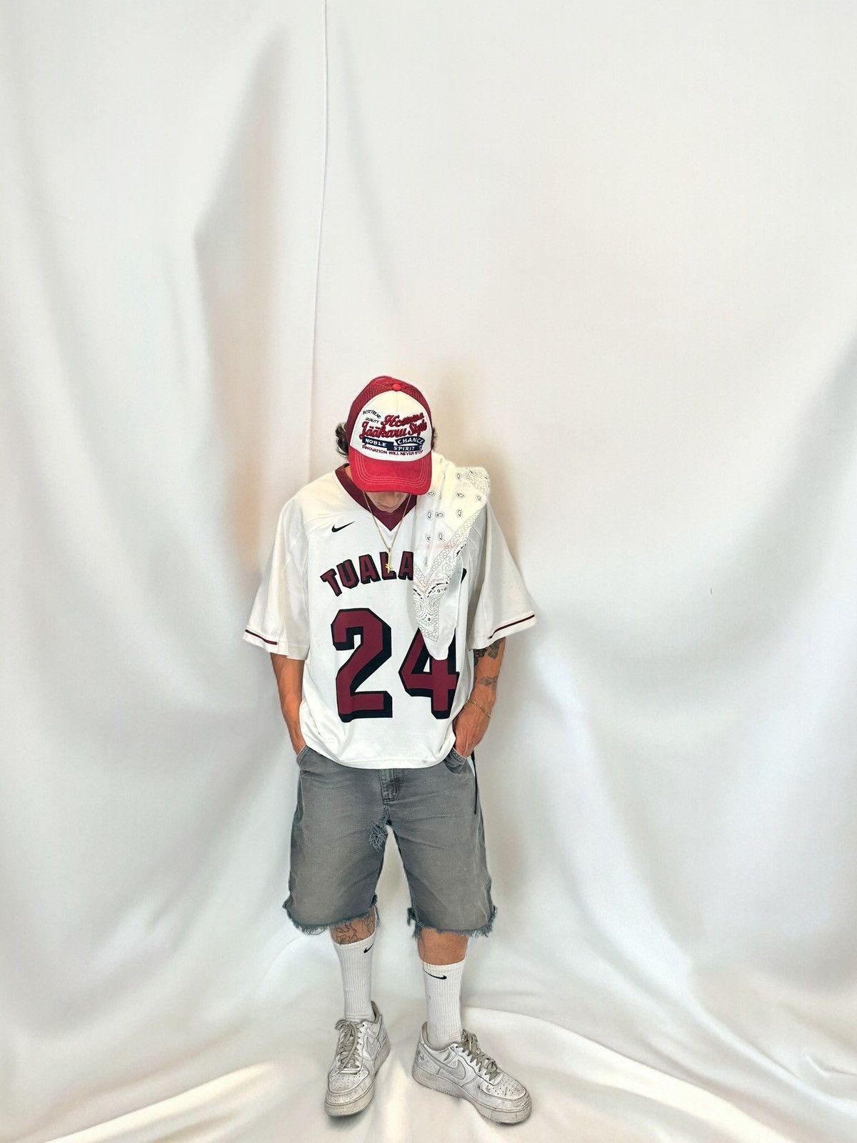 Vintage Distressed Cropped Football Jersey