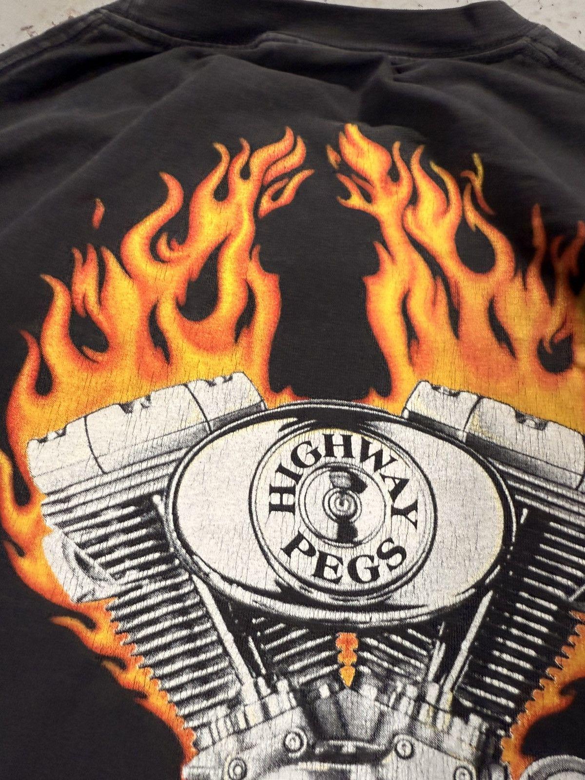 Vintage Harley Davidson V8 Flame Longsleeve Tee