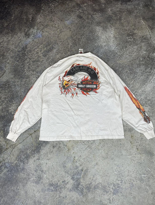 Vintage Harley Davidson Flaming Longsleeve
