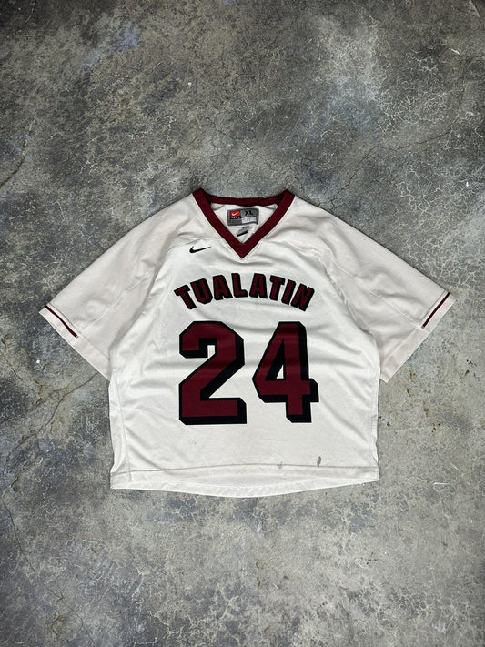 Vintage Distressed Cropped Nike Football Jersey