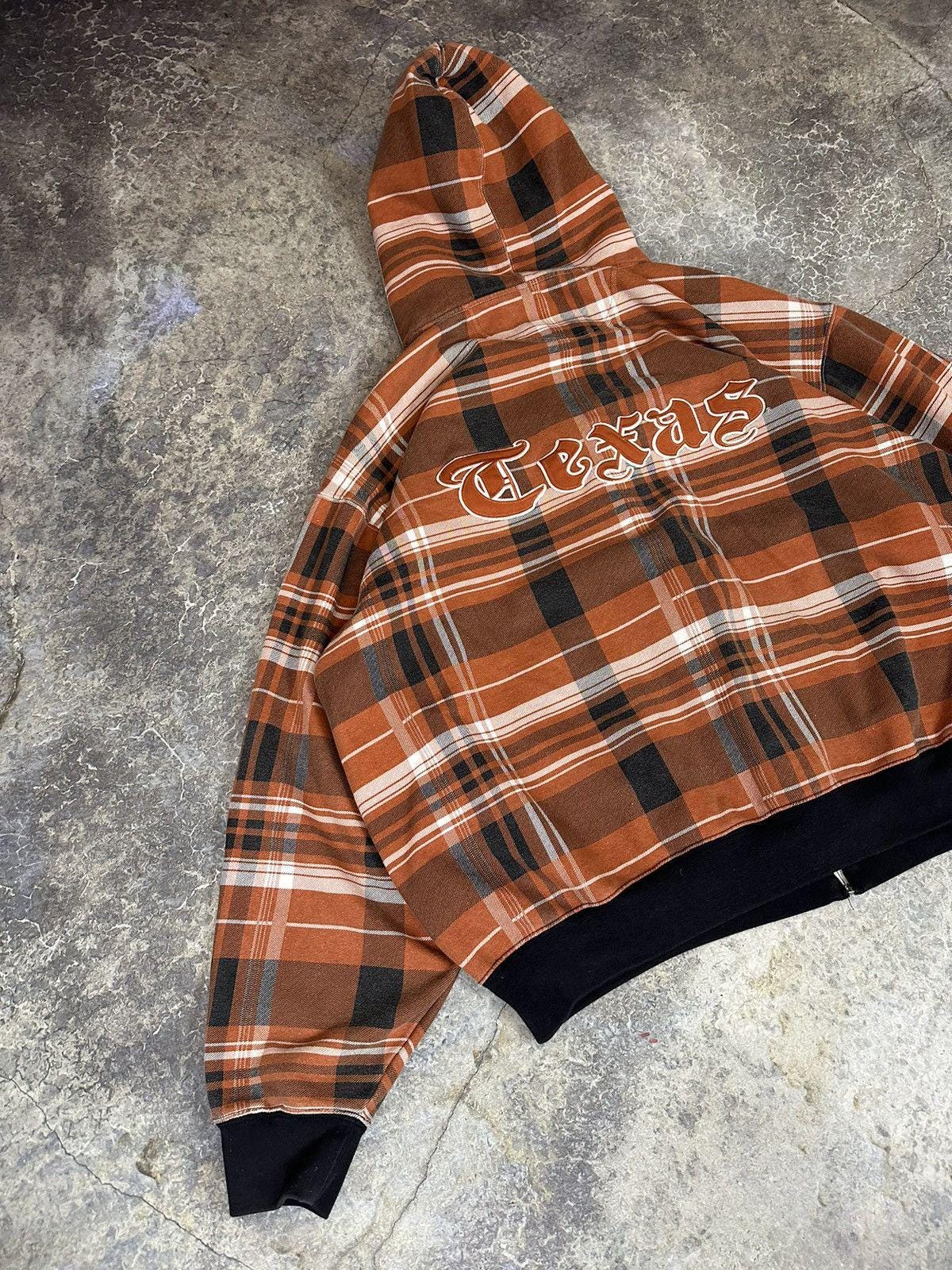 Vintage Texas State Plaid Zipup