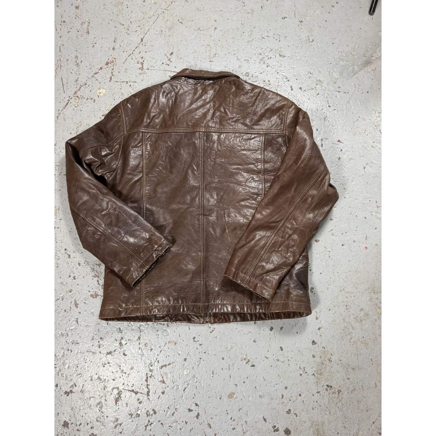 Vintage Danier Faded Classic Leather Brown Jacket