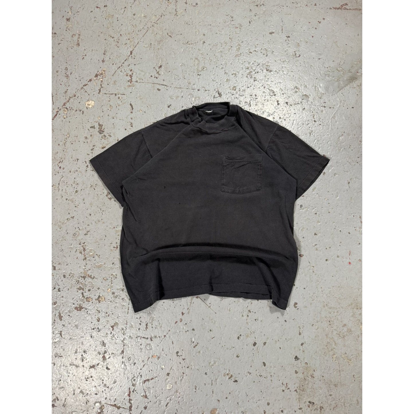 Vintage Single Stitch Blank Faded Black Tee