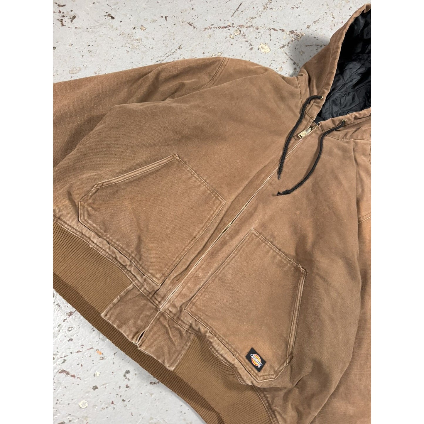 Vintage Mocha Brown Dickies Hooded Carhartt Style Jacket