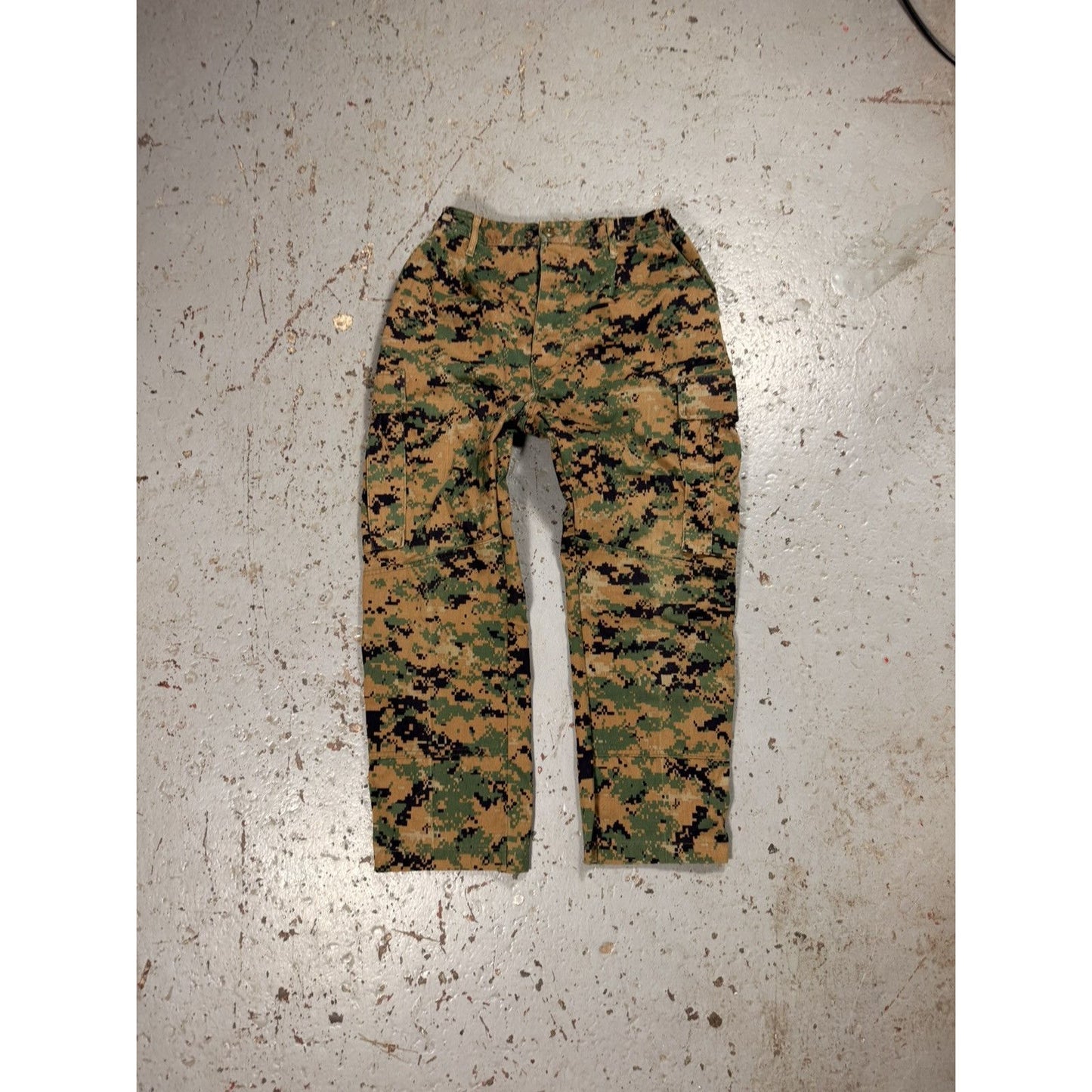 Vintage Digital Pixel Camo Cargo Military Pants