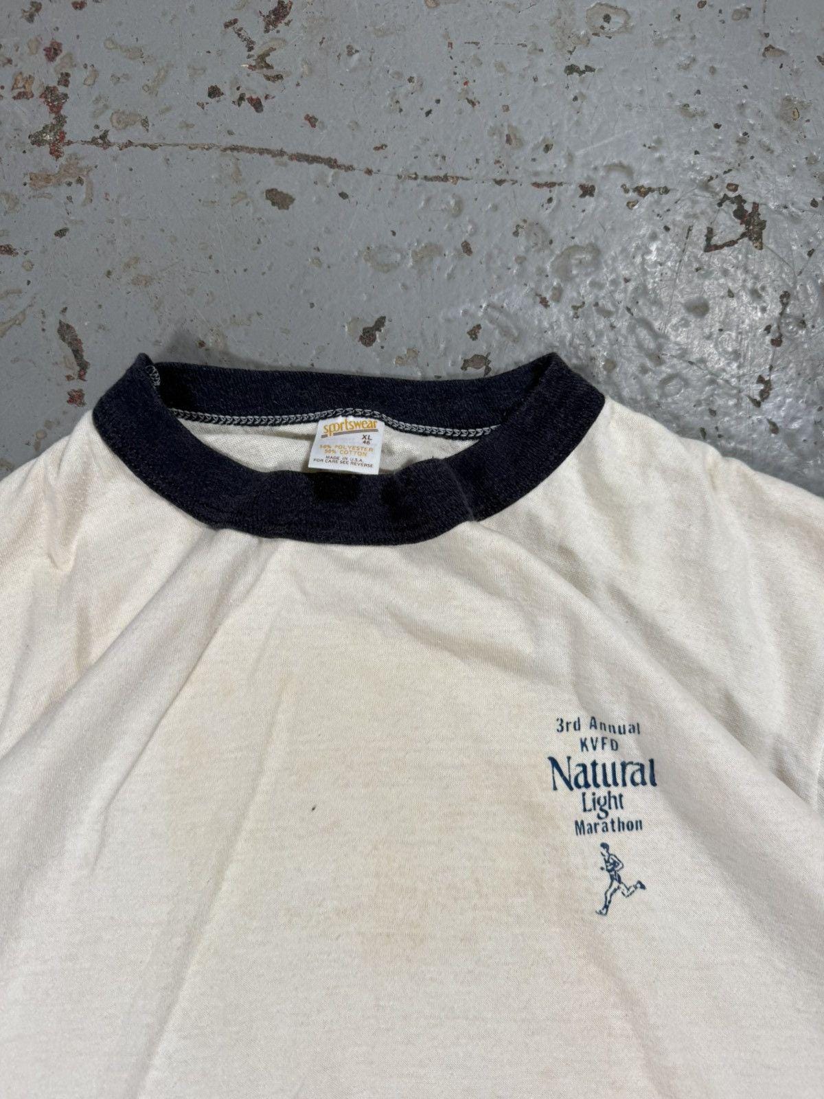 Vintage Single Stitch Natty Light Marathon Ringer Tee