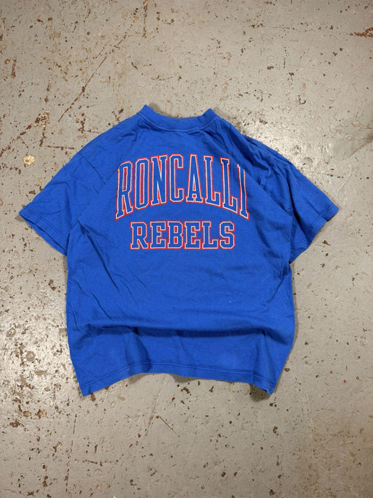 Vintage Roncalli Rebels Tee / College / Sports
