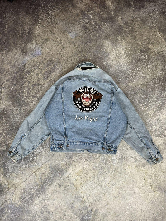 Vintage Distressed Taz Denim Jacket