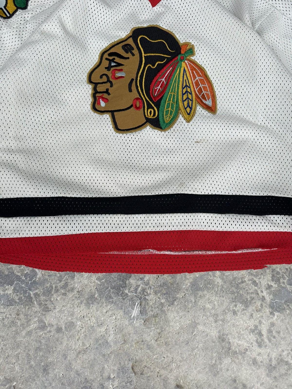 Vintage Black Hawks Thrashed Mesh Jersey