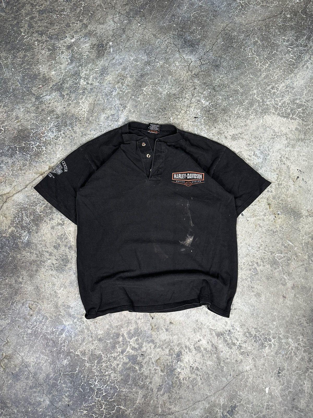 Vintage Harley Davidson Button up