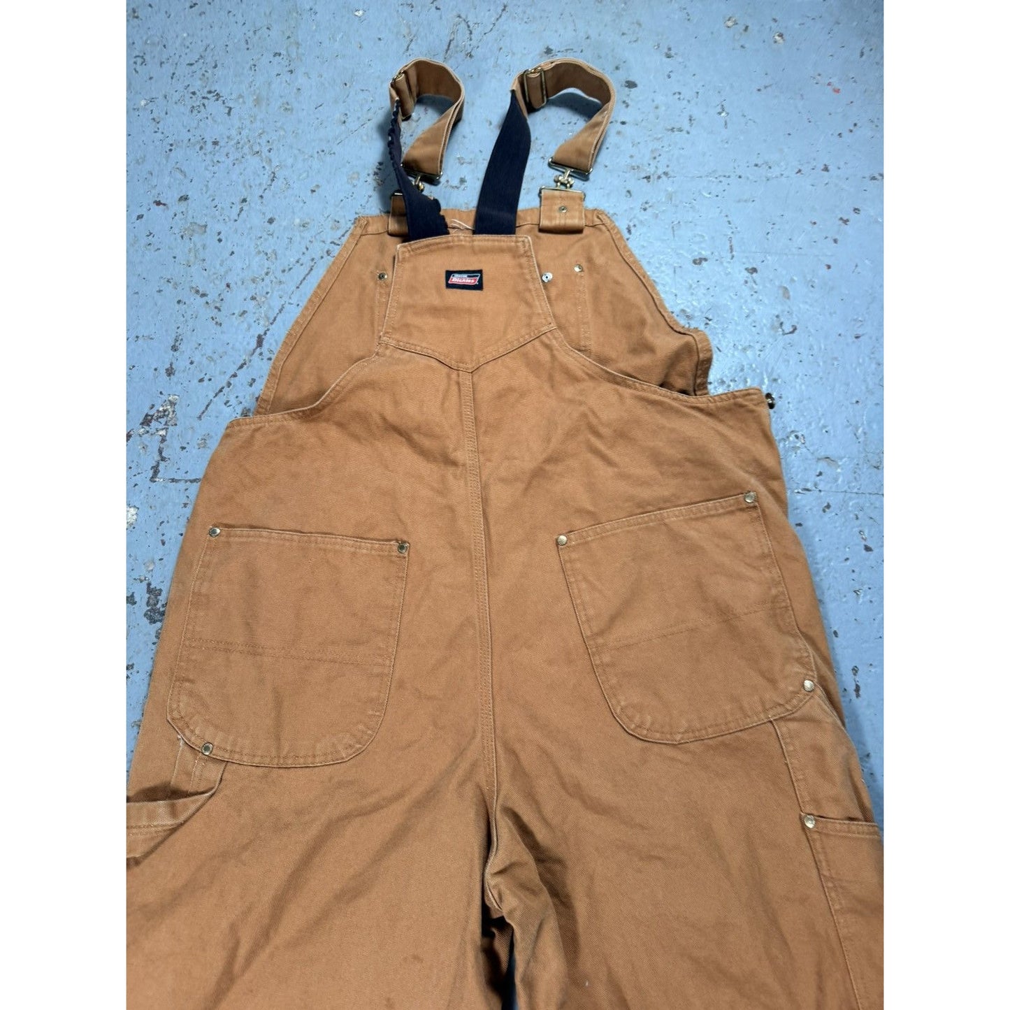 Vintage Faded Dickies Beige Overalls