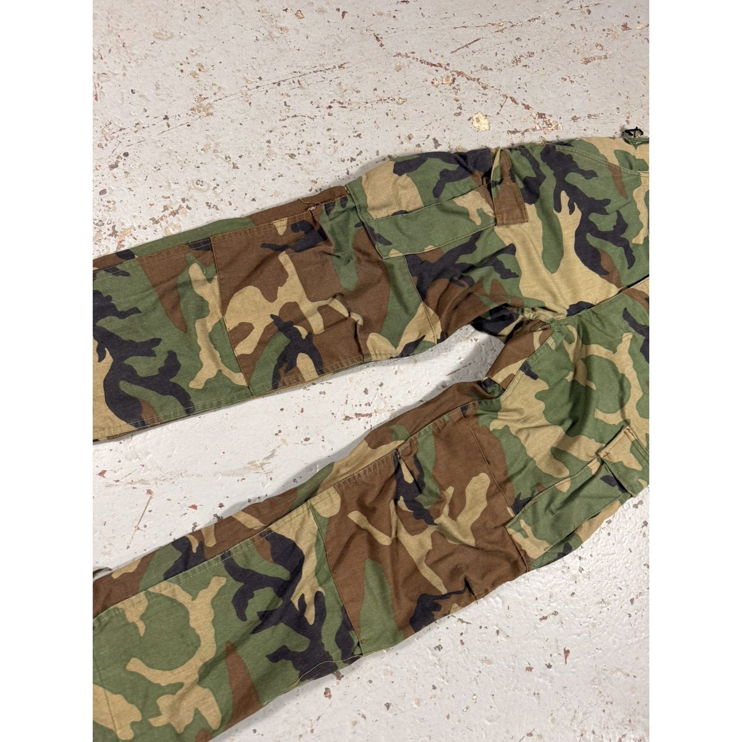 Vintage Dark Camo Military Cargo Pants