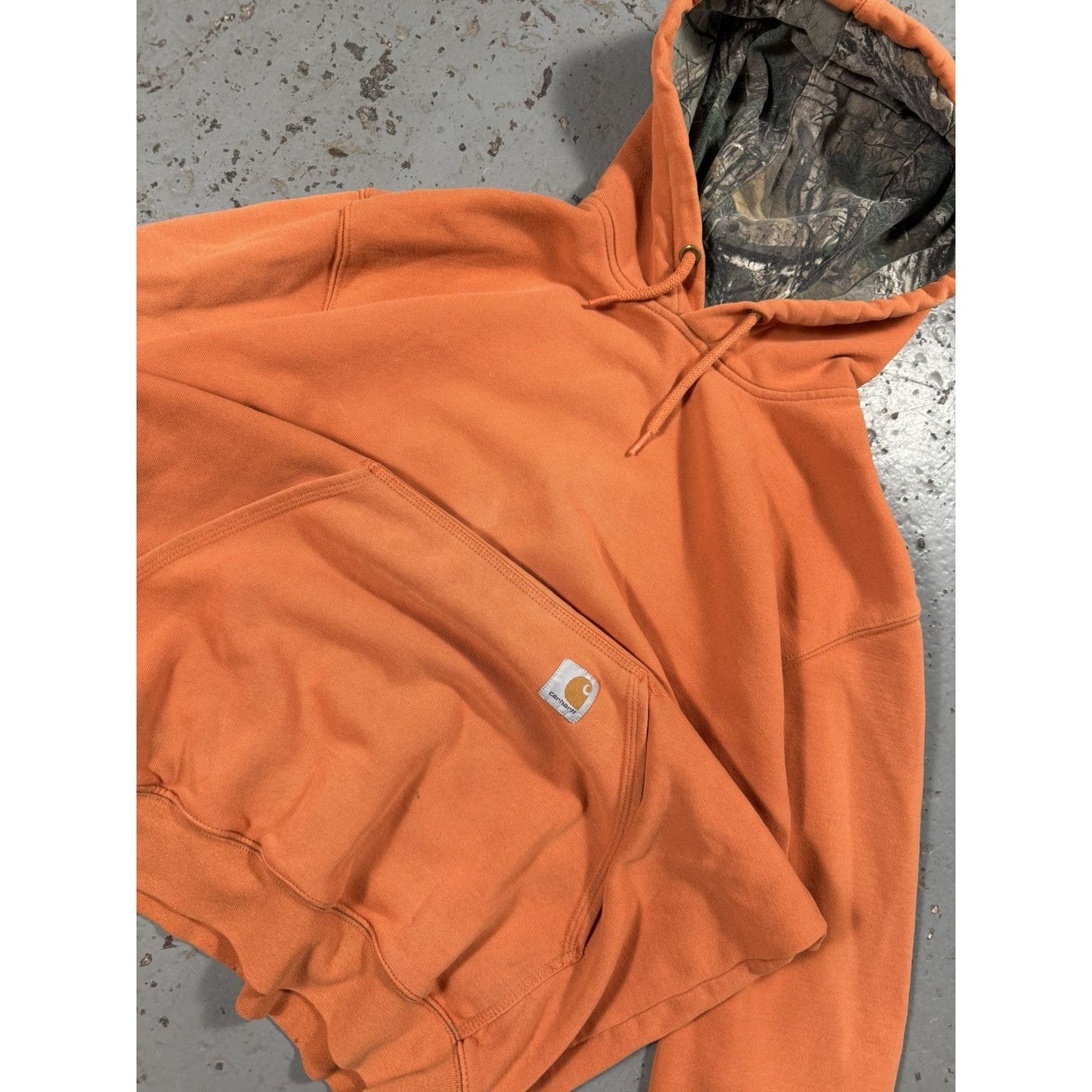 Vintage Carhartt Realtree Lined Hunting Hoodie Faded Distressed