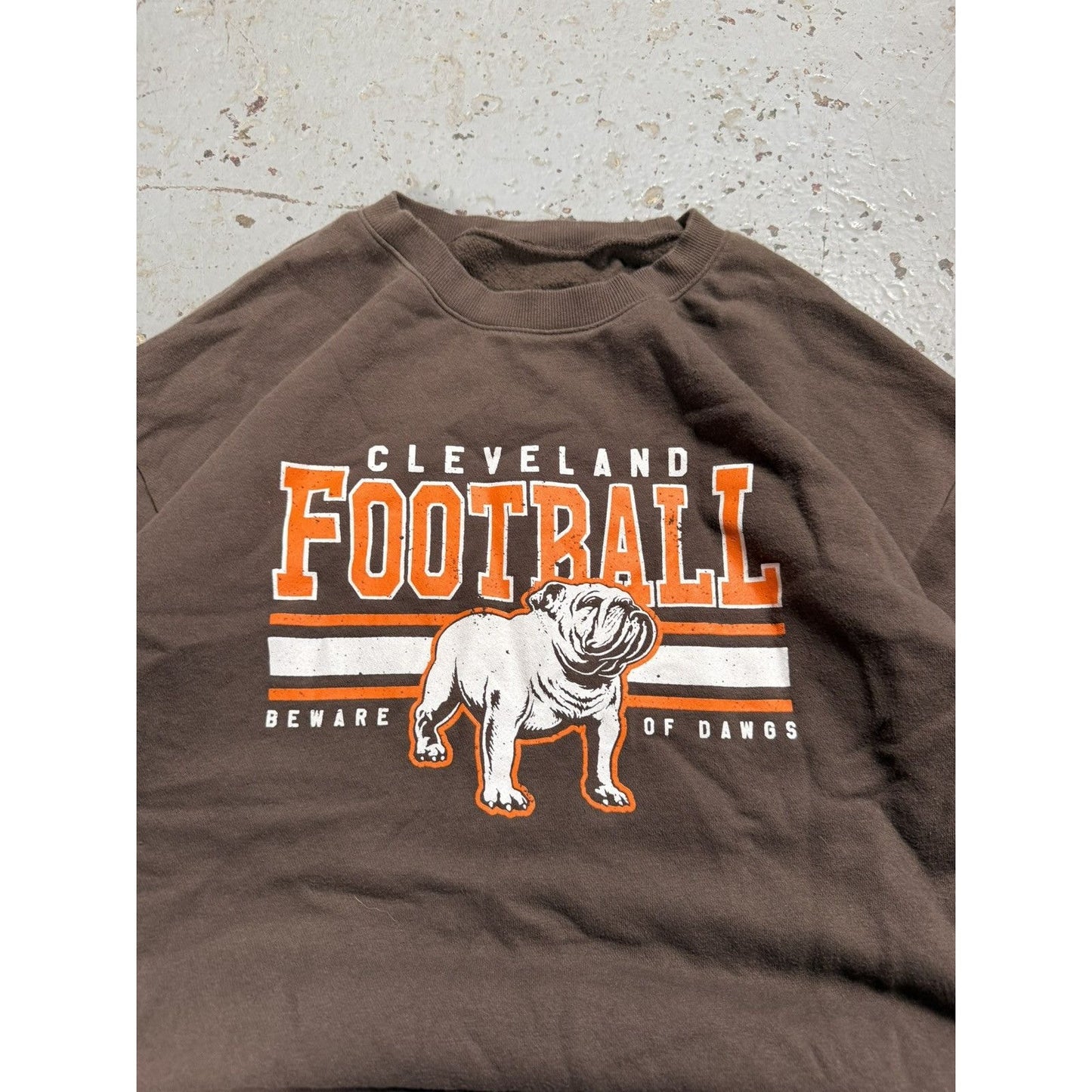 Vintage Cleveland Browns Bulldog Football Sweater