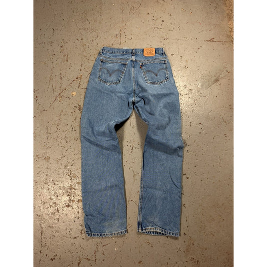 Vintage Levis Orange Tag Distressed Denim 1970s