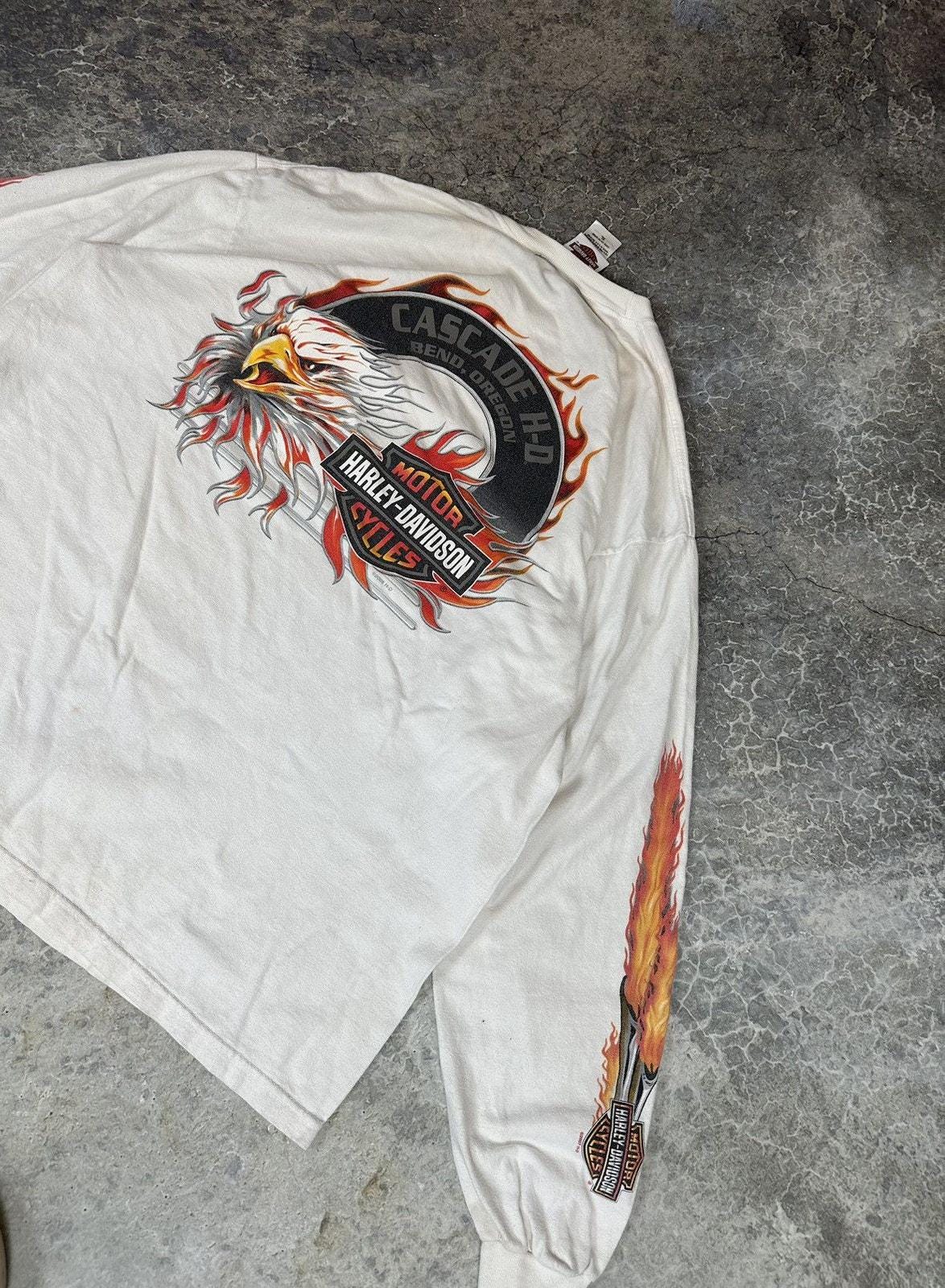 Vintage Harley Davidson Flaming Longsleeve