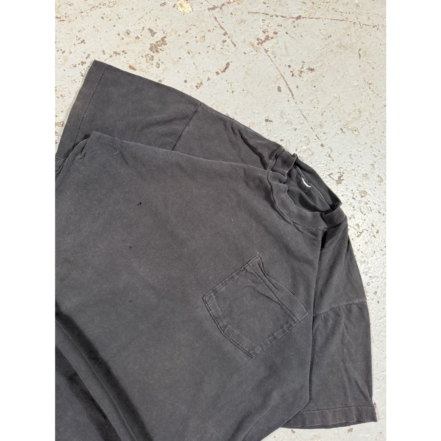 Vintage Single Stitch Blank Faded Black Tee