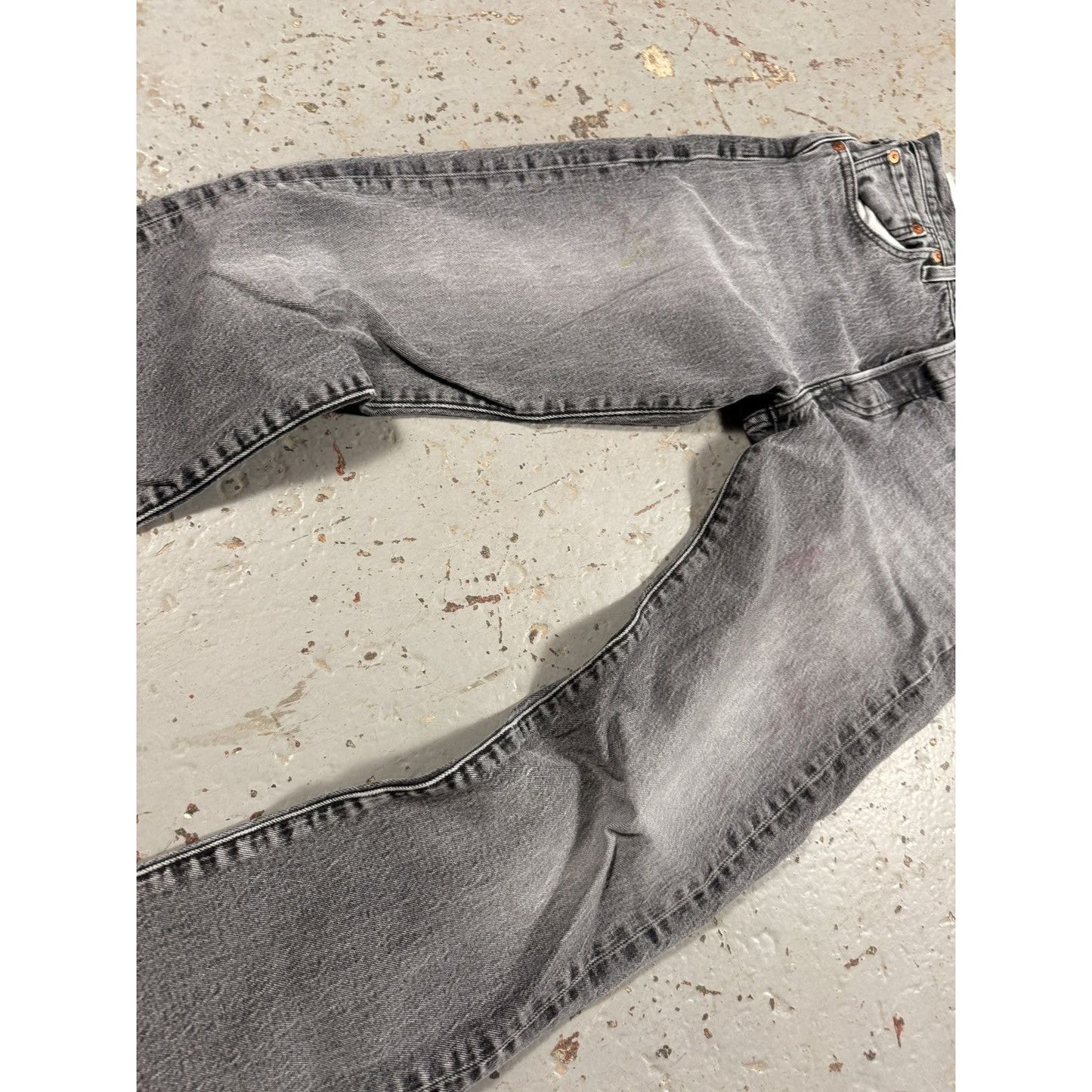 Vintage Ash Grey Faded Levi 501s