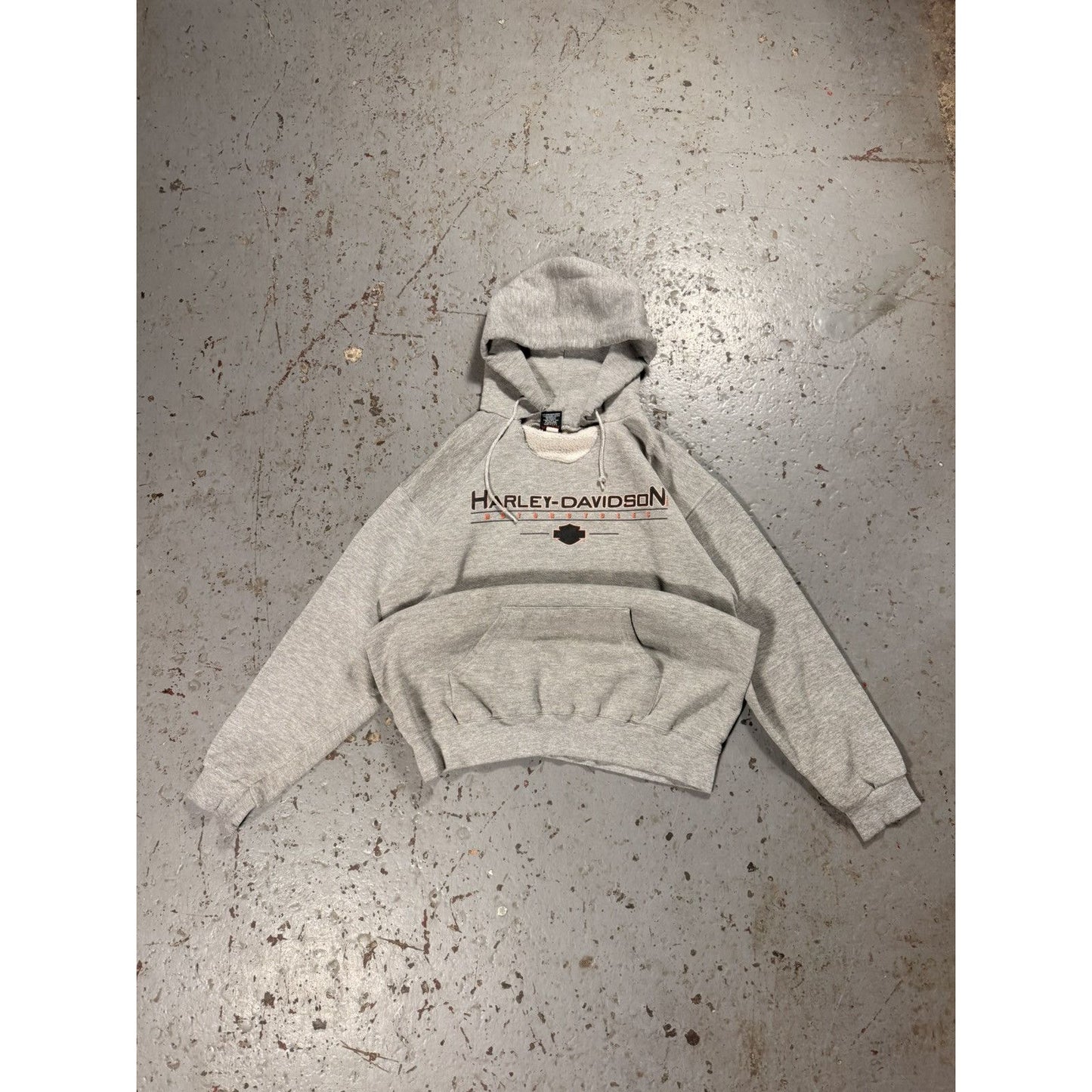 Vintage Thrashed Harley Davidson Hoodie