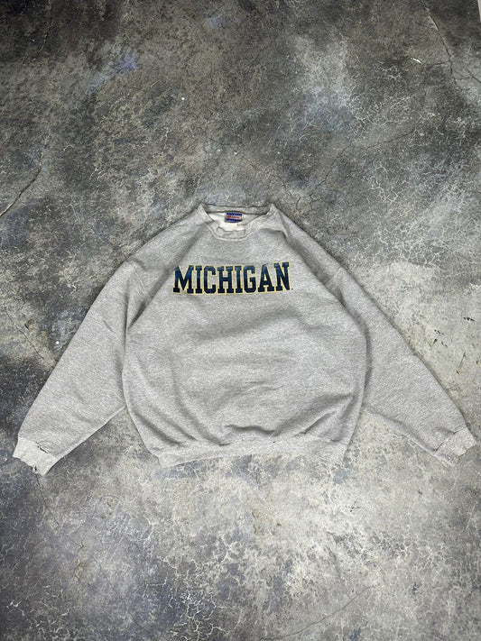 Vintage Michigan State Thrashed Crewneck
