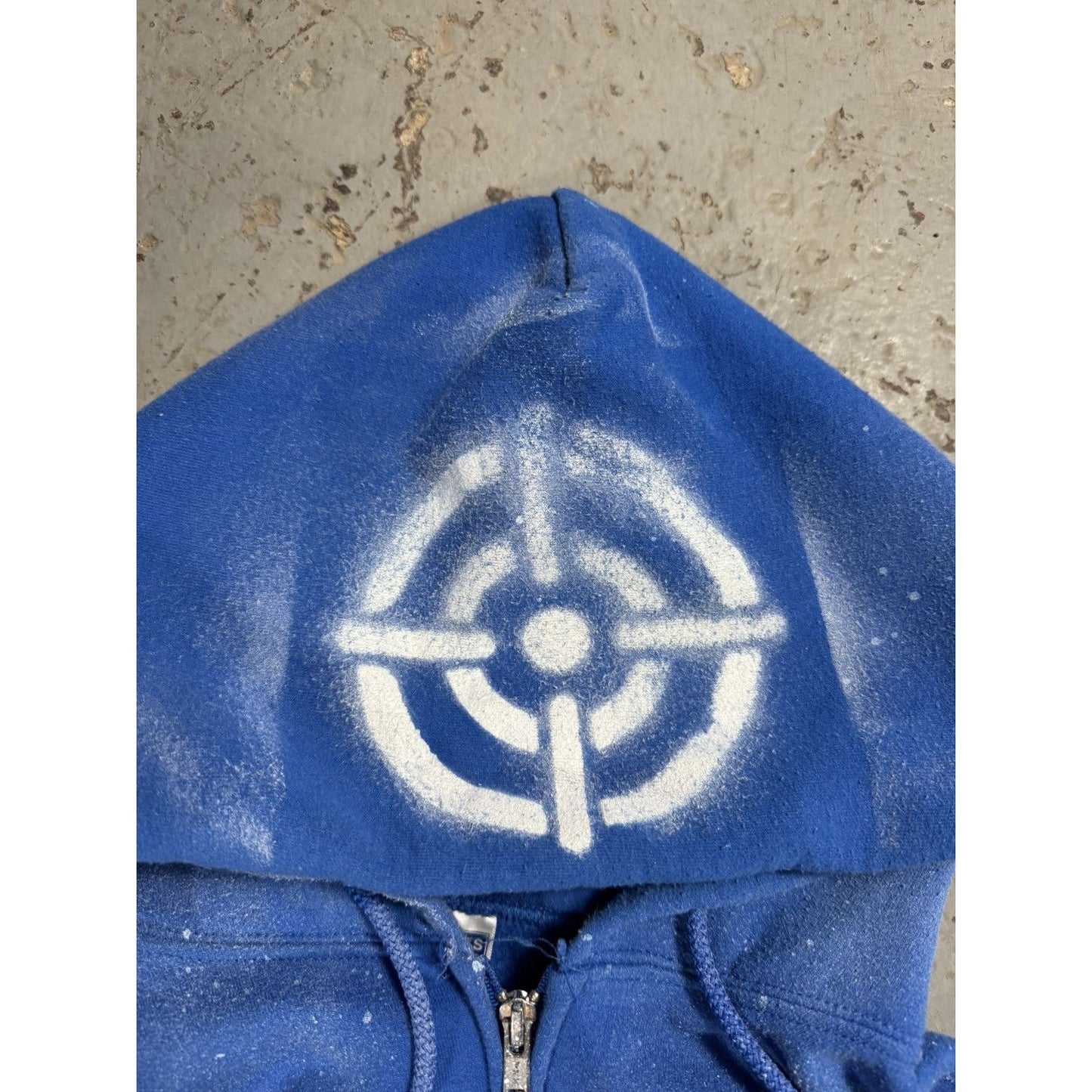 Vintage CrackClu8 Bullseye Paint Splash Zipup Hoodie