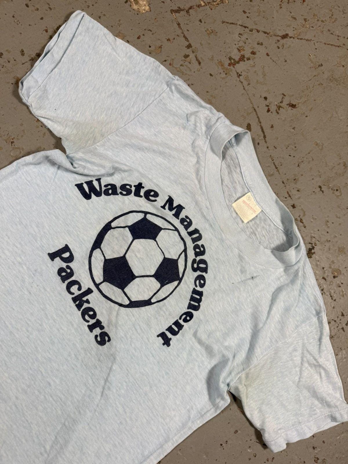 Vintage 70s Style Single Stitch Waste Management Baby Tee
