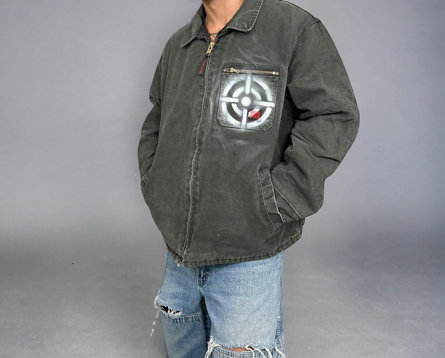 Vintage Detroit Style Tough Duck Paint Jacket