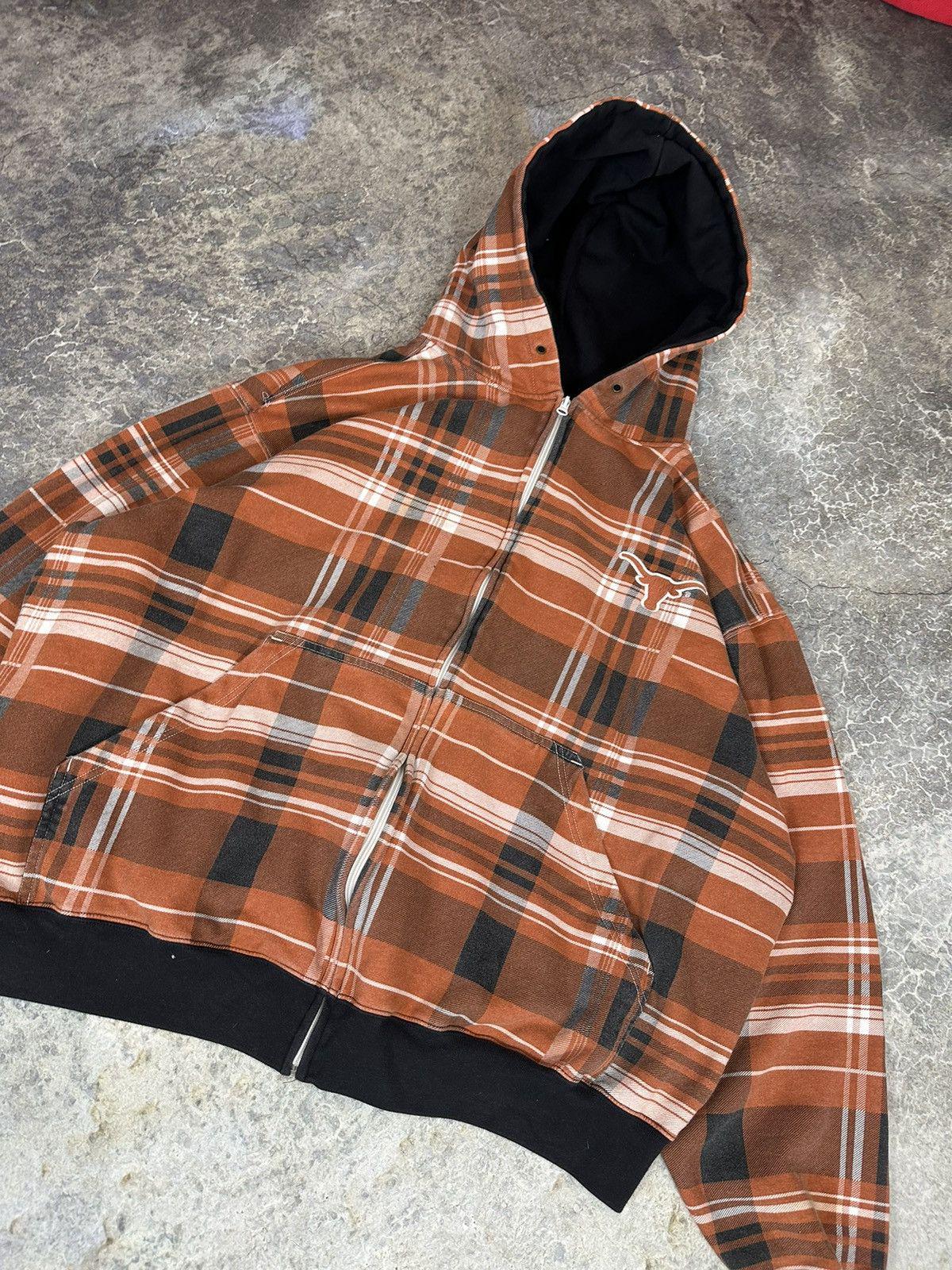 Vintage Texas State Plaid Zipup