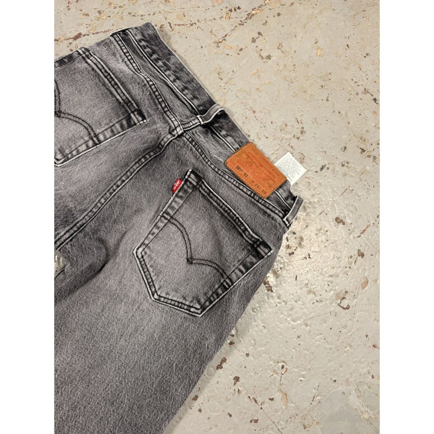 Vintage Ash Grey Faded Levi 501s